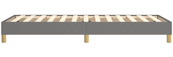vidaXL Polsterbett, Stoff, 25,0 cm, Dunkelgrau, 100x200 cm, Natur Bild 6