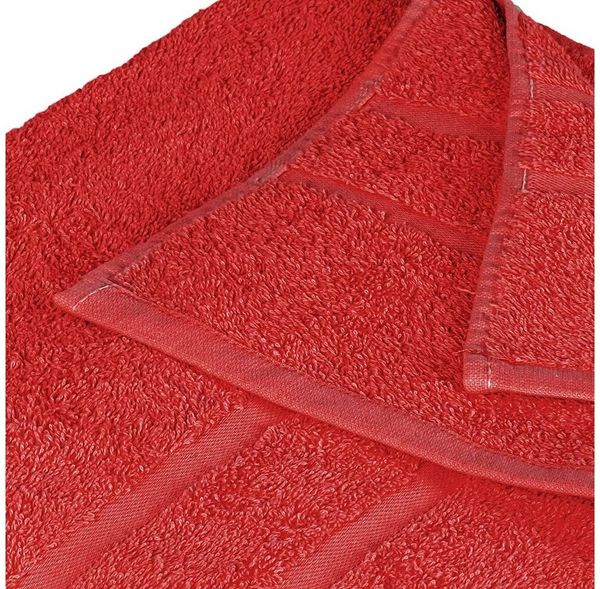StickandShine Handtuch Handtücher Badetücher Saunatücher Duschtücher Gäste Rot Frottee