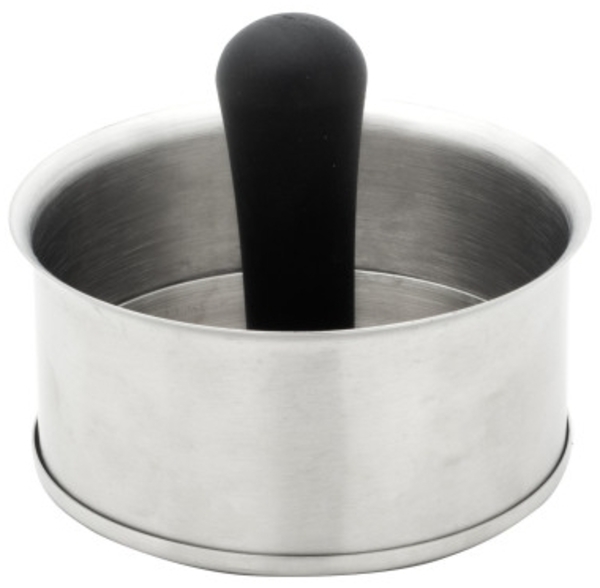 Primaster Burgerpresse Edelstahl mit Kunststoffgriff Ø 11 cm