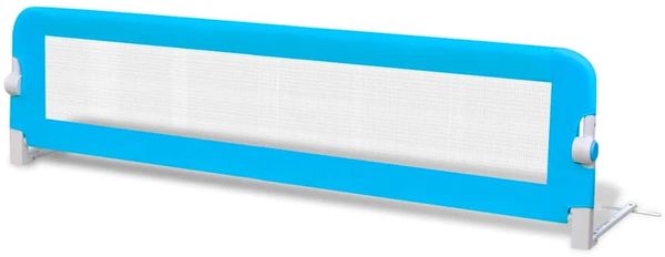 vidaXL Bettschutzgitter 150x42 cm Blau Bild 2