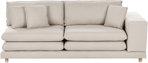 2-Sitzer Sofa Stoff beige HEDEN