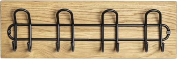 Wandgarderobe Garderobe aus Massivholz Eiche geölt (Royal Oak), Bild 2