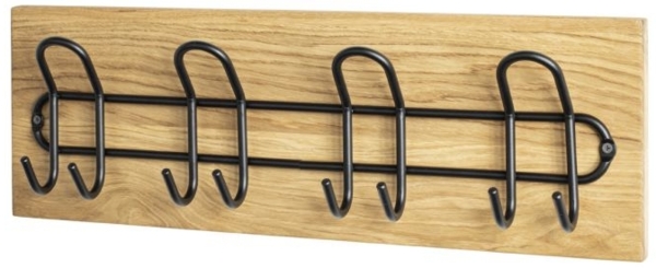 Wandgarderobe Garderobe aus Massivholz Eiche geölt (Royal Oak), Bild 4