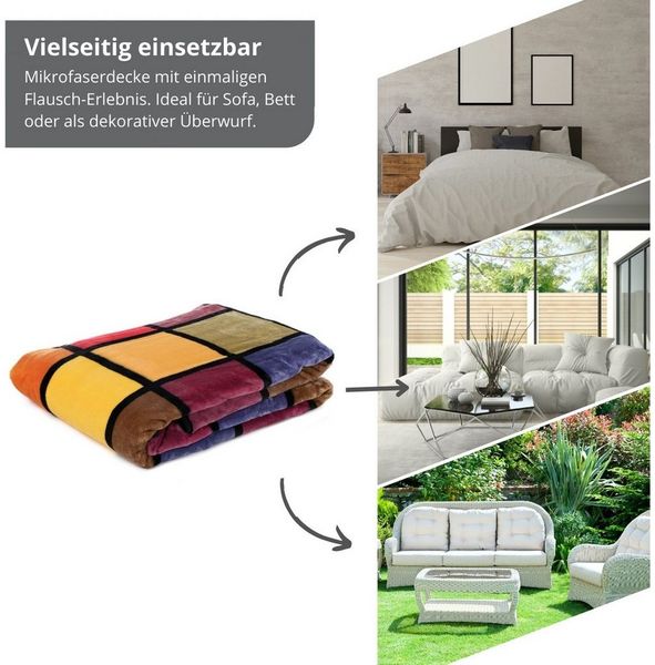 Wohndecke Kuscheldecke, liebling, mit bedrucktem Motiv, angenehm auf der Haut, ideal für die Couch