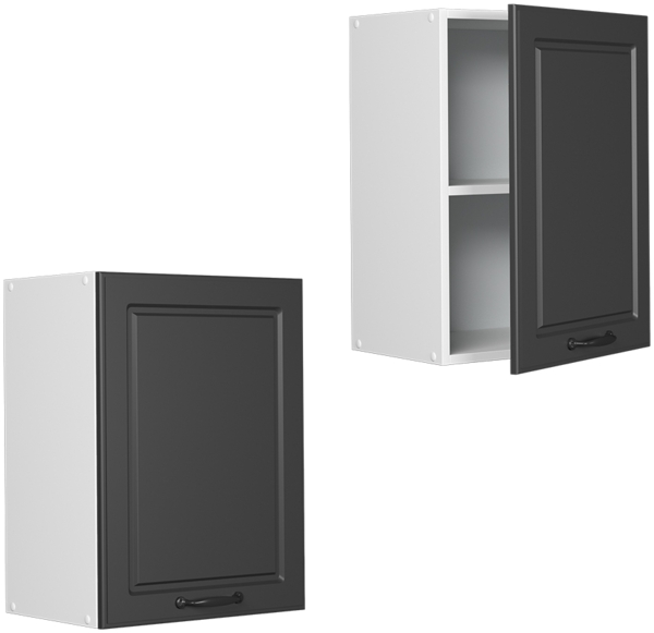Hängeschrank R-Line Anthrazit Landhaus 45 cm Vicco Bild 5