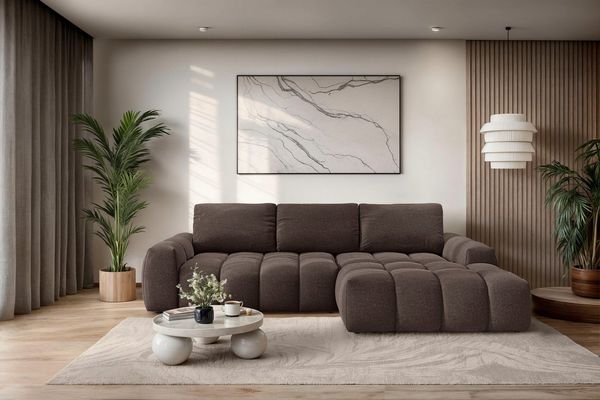 OTTO home Ecksofa AZITA L-Form, 270 cm - OTTO. Verlässliche Qualität, wahlweise als Schlafsofa m. Bettkasten, Bubble-Optik