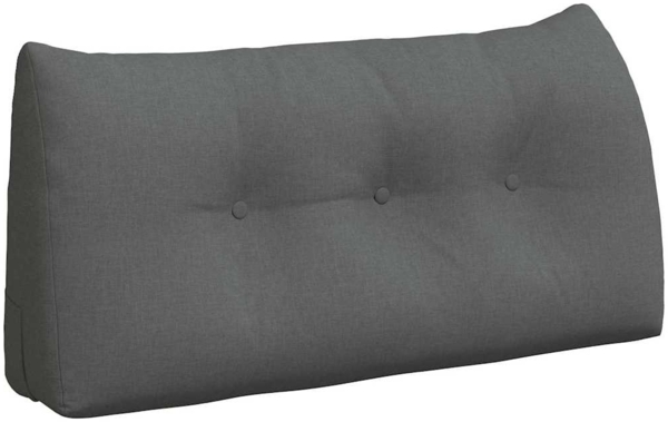 vidaXL Rücken Kissen Dunkelgrau 100 x 24 x 50 cm Stoff 42014442