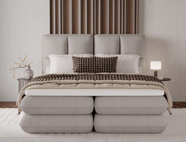 Boxspringbett Tonila von Eltap Royal Mikrofaser | Bettkasten | Topper
