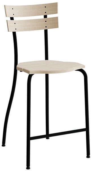 Stuhl Suzette 146 massives Buchenholz schwarzes Gestell