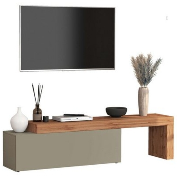 INOSIGN Lowboard Chronos TV-Board, T-Schrank (1 St, Breite verstellbar von 180 bis 290 cm), Breite 240 cm TV-Board,Lowboard,1 Klappe und ein L-Förmiger Aufsatz Bild 4