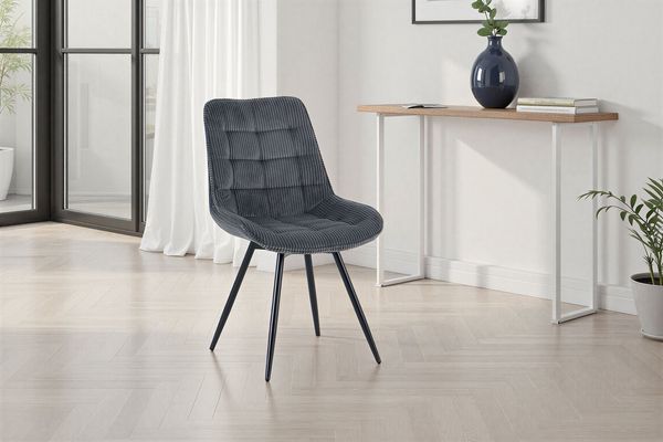 OTTO home Esszimmerstuhl Catania (Set, 2 St), bequemer Stuhl, 360 Grad drehbar in verschiedenen Stoffen und Farben.
