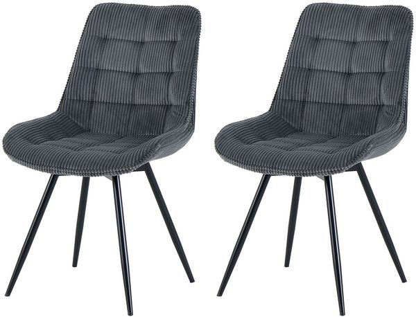OTTO home Esszimmerstuhl Catania (Set, 2 St), bequemer Stuhl, 360 Grad drehbar in verschiedenen Stoffen und Farben.