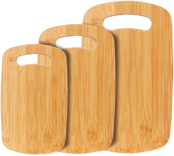 3-teiliges Bambus Schneidebrett-Set – Robust & Vielseitig