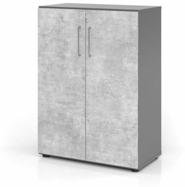 Serie 9' Schrank, Graphit/Beton, BxTxH 80 x 42 x 110 cm