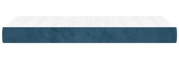 vidaXL Taschenfederkernmatratze Mittel Dunkelblau 80x210x20 cm Samt 4016562 Bild 4