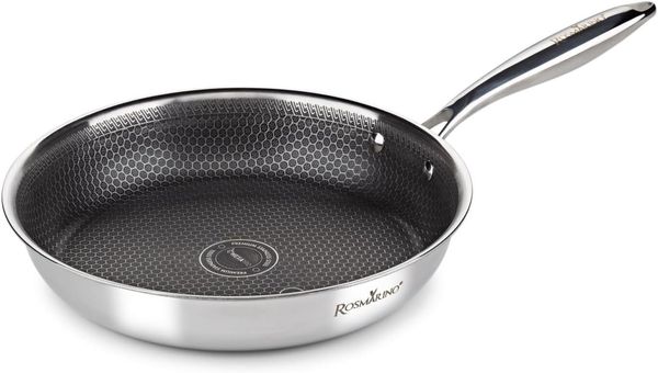 ROSMARINO BRATPFANNE HEXAPRO Edelstahl Silber (H 5 x T 50 x B 24 cm)