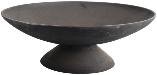 Esschert Design Feuerschale L, Gusseisen Schwarz, 59 x 59 x 20,5 cm