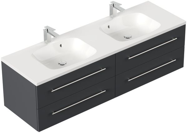 Badmöbel Colossos 160 SoftClose grafit : Grafit