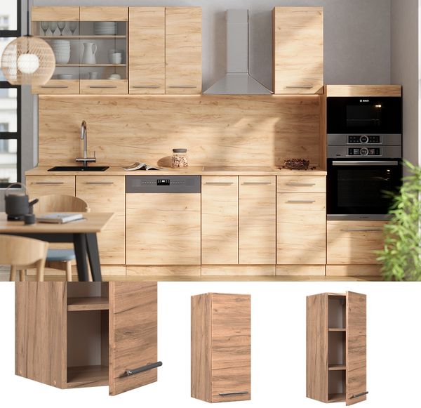 Hängeschrank Fame-Line Goldkraft Eiche 30 cm Vicco Bild 2