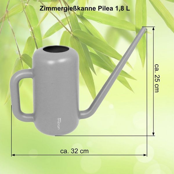 Heimwerkercenter Übertopf MePla - Set Gießkanne Pilea 1,8L + Sprüher 1,0L - taupe, Kunstoff