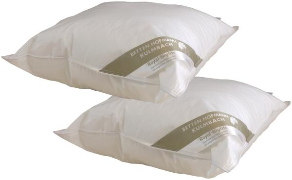 2 Stück Betten Hofmann Basic Allergiker Faserkissen 60x60 cm Kopfkissen 550 g