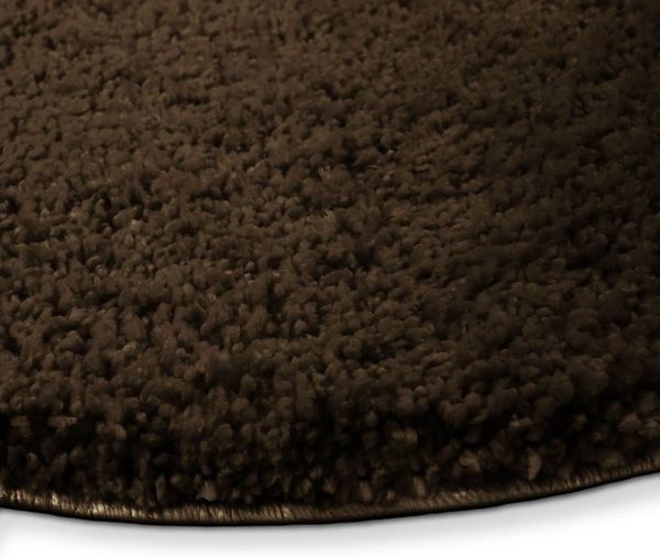 Karat Badematte Bari Hazy, Rund, Badteppich, Viele verschiedene Farben & Größen, Höhe 30 mm, Weicher & dichter Flor, Polyester, Mikrofaser, Rund, besonders weich durch Mikrofaser