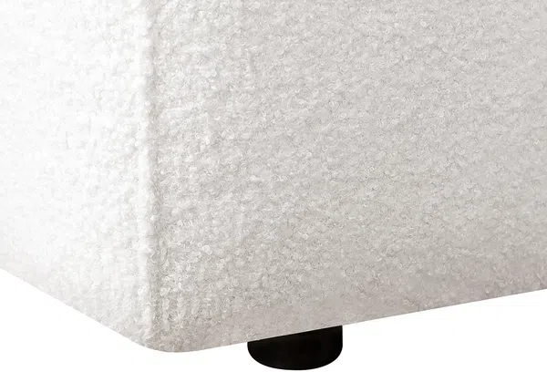 Vente-unique - SOPELANA Sofa Stoff Weiß - B 100 cm x H 78 cm x L 220 cm Bild 5
