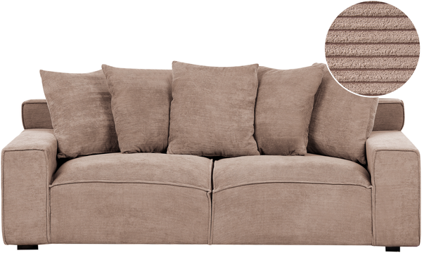 Sofa 3-Sitzer VISKAN Cord Sandbeige