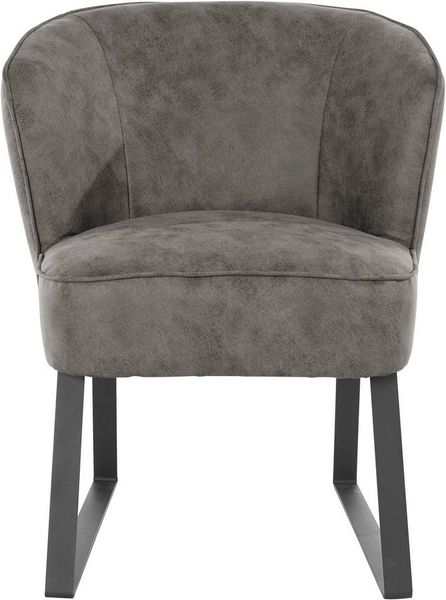 exxpo - sofa fashion Sessel Americano, Loungesessel, mit Keder und Metallfüßen, Bezug in verschiedenen Qualitäten, 1 Stck.