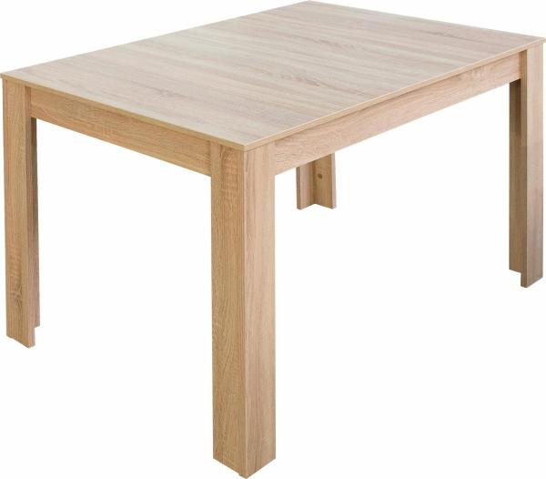 Esstisch Bull 0567 120x80 eiche sägerau B H T 120/160 x 75 x 80 cm