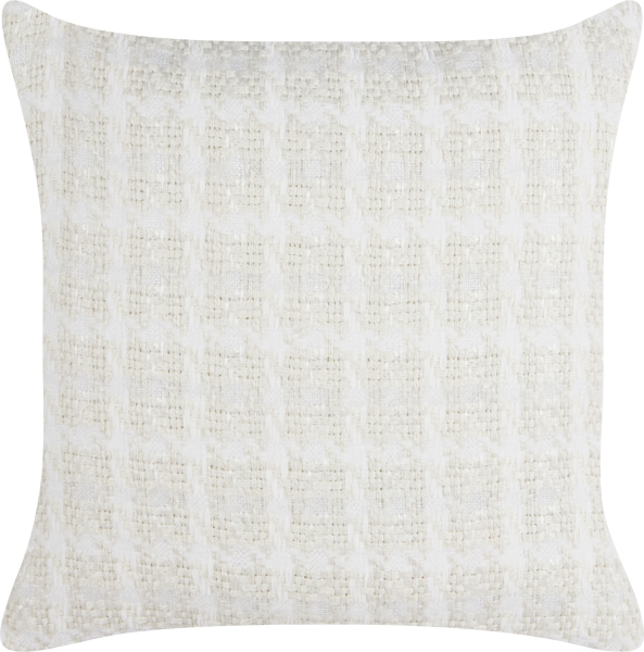 Dekokissen DOURIS 45 x 45 cm Kariert Helles Beige