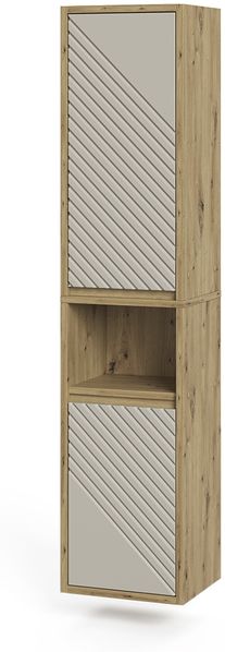 Hochschrank Viola Artisan-Eiche/Cashmere 38x170 cm Vicco