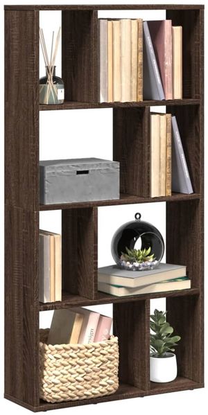 vidaXL Bücherregal Braun Eichen-Optik 60x20x120,5 cm Holzwerkstoff 858153