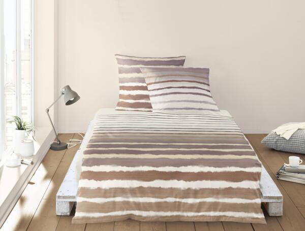 Irisette Mako-Satin Bettwäsche Set Sky 8403 rosa 140 x 200 cm + 1 x Kissenbezug 90 x 70 cm