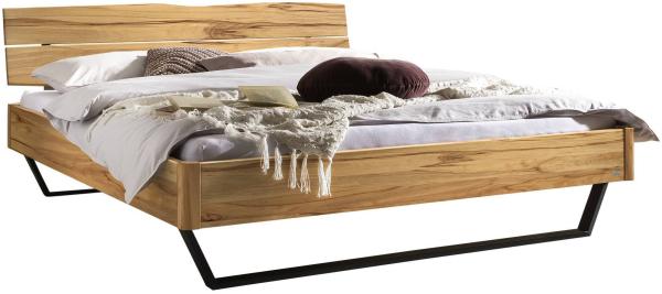 Hasena Lounge Fossoli 140x210 Wildbuche natur, geölt - Fusshöhe 25 cm Massivholzbett