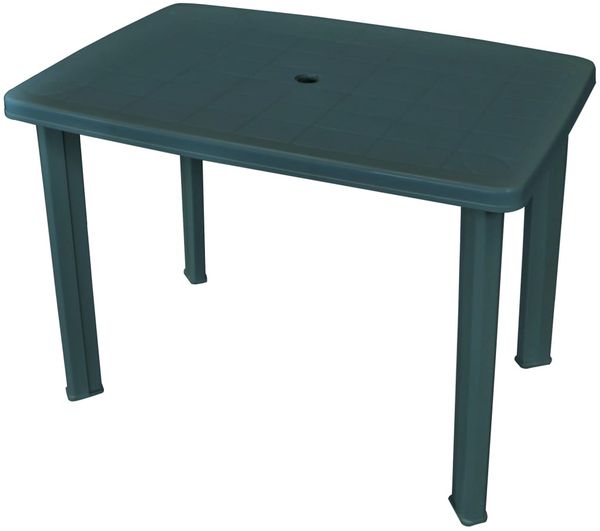Gartentisch, Balkontisch, Küchentisch Grün 101 x 68 x 72 cm Kunststoff