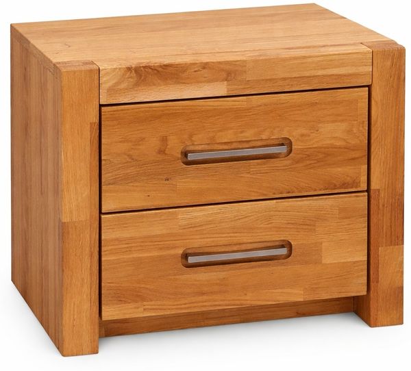 Nachtkonsole Wildeiche Nachtschrank 55x52x40 Softcloseschubladen #4328
