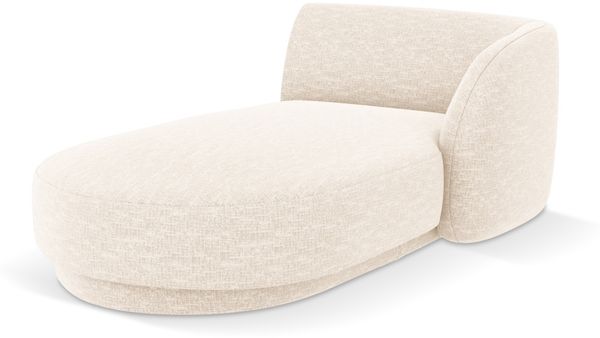 Micadoni Modul Miley 2-Sitzer Rechts Chenille Eden Elfenbein