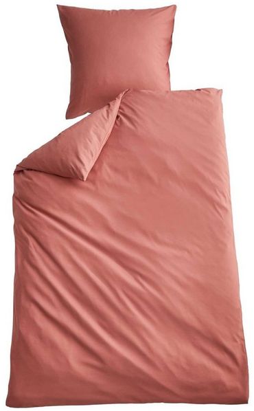 Shangrila Wendebettwäsche, Microsatin, 2 teilig, Microsatin 1 Bettbezug 1 Kissenbezug Pflegeleicht Atmungsaktiv 202090