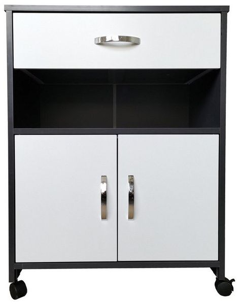HTI-Living Hochschrank Küchenschrank Grau/Weiß Blanca (Stück, 1-St, 1 Schrank) Mehrzweckschrank Anrichte