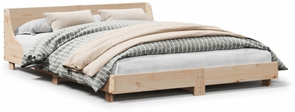 vidaXL Massivholzbett ohne Matratze 140x190 cm Kiefernholz 850740
