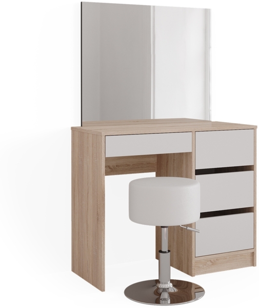 Schminktisch-Set Sherry Sonoma 90 cm mit Hocker Vicco