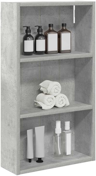 vidaXL Badezimmer-Wandschrank Betongrau 40 x 14 x 70 cm Holzwerkstoff 889362 Bild 3