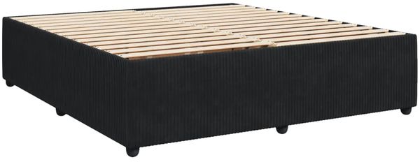 vidaXL Boxspringbett mit Matratze Schwarz 200x200 cm Samt 3287844 Bild 6