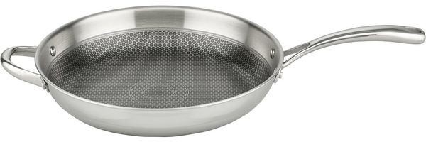 Elo Premium Bratpfanne Relief Evolution, Edelstahl 18/10 (1-tlg), einzigartiges Öl Dosiersystem, Induktion