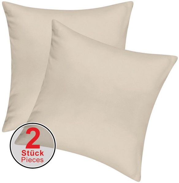 Pataya Kissenbezug 100% Baumwolle, weiche Kopfkissenbezug, Kissenhülle, Kissenbezüge, (2 Stück), Weich und Atmungsaktiv, Jersey, 140 g/m²