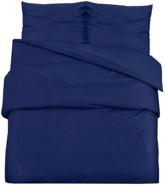 vidaXL Bettwäsche-Set Marineblau 200x200 cm Leichte Mikrofaser 135999 Bild 2