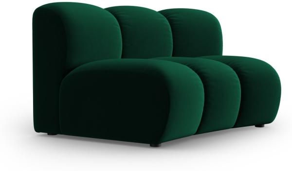 Micadoni Modul Armlos Lupine 1-Sitzer Large Samtstoff Salvador Flaschengrün