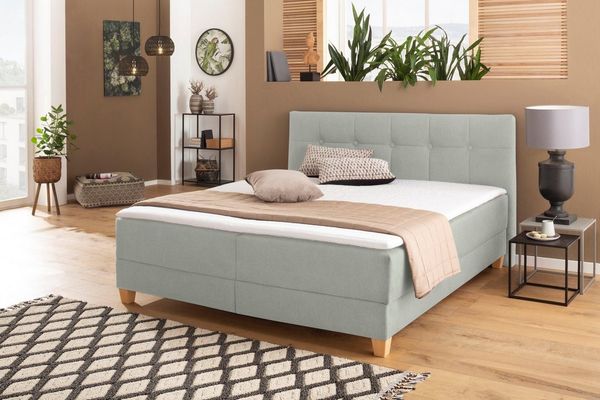 Home affaire Boxbett Lonrai, in H2,H3 & H4 und XXL - Überlänge 220cm wählbar, inkl. Topper