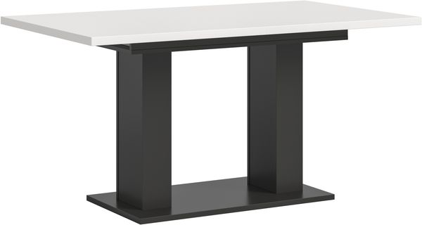 Esstisch Motion ausziehbar, Weiß/Grau, 150-190 cm, modernes Design
